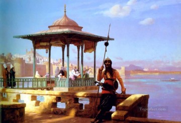ジャン・レオン・ジェローム Painting - キオスクのハーレム ギリシャ アラビア オリエンタリズム ジャン レオン ジェローム